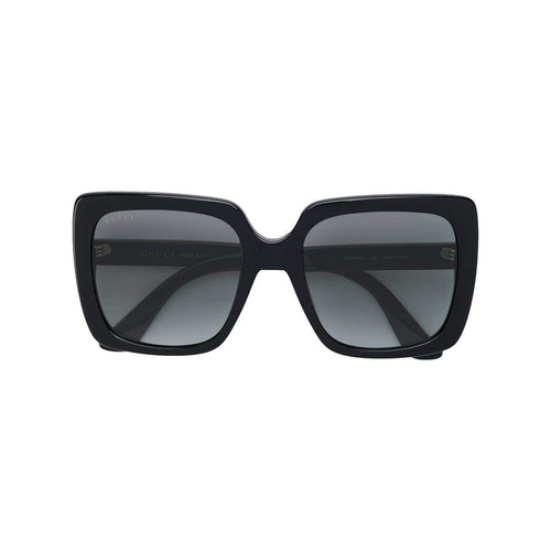 GUCCI Mass Large Square Sunglasses, Black-OZNICO