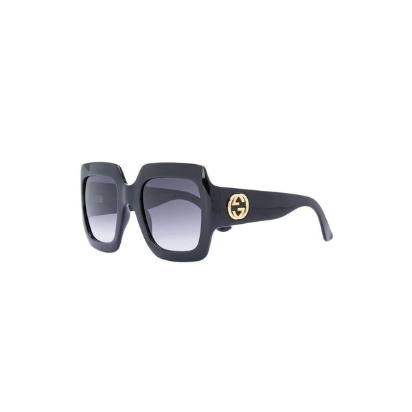GUCCI Oversize Square Frame Sunglasses, Black-OZNICO