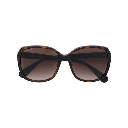 GUCCI Square Frame Sunglasses, Black
