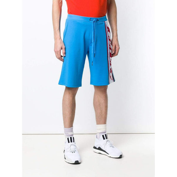 ICEBERG Bermuda Logo Shorts, Blue-OZNICO