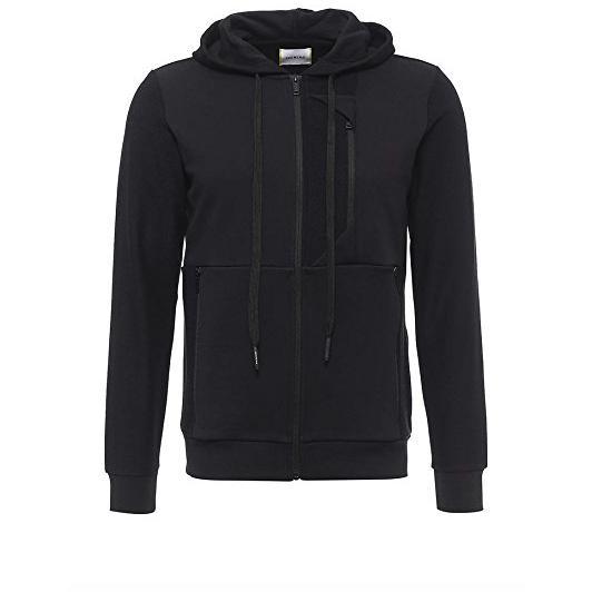 ICEBERG Full Zip Logo Hooded Sweatshirt-OZNICO