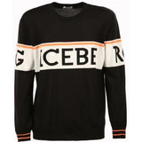 ICEBERG Knit Sweater, Black-OZNICO