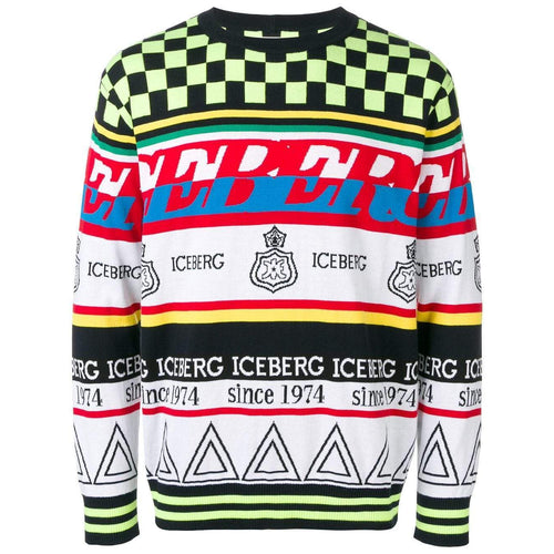 ICEBERG Multi-Knit Sweater, Multi-OZNICO