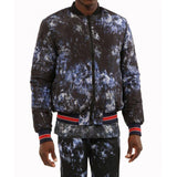 ICEBERG Reversible Short Down Bomber Jacket, Black/ Multi-OZNICO