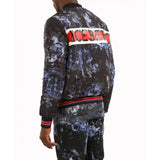 ICEBERG Reversible Short Down Bomber Jacket, Black/ Multi-OZNICO