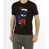 ICEBERG T-Shirt With Deconstructed Maxi-logo, Black-OZNICO