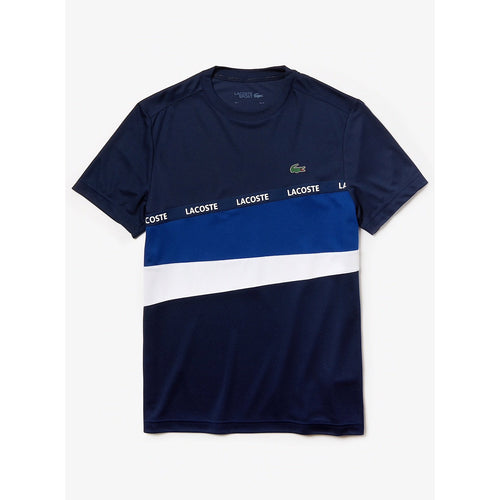 LACOSTE Sport Color-Block Piqué T-Shirt, Navy