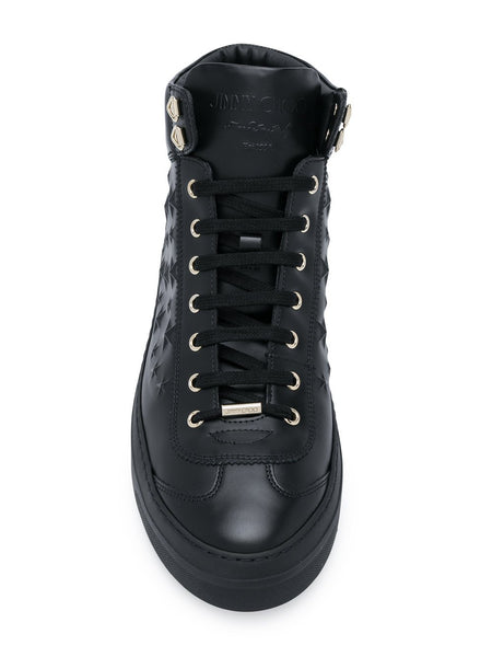 JIMMY CHOO Argyle High Top Sport Calf Trainer, Black – OZNICO