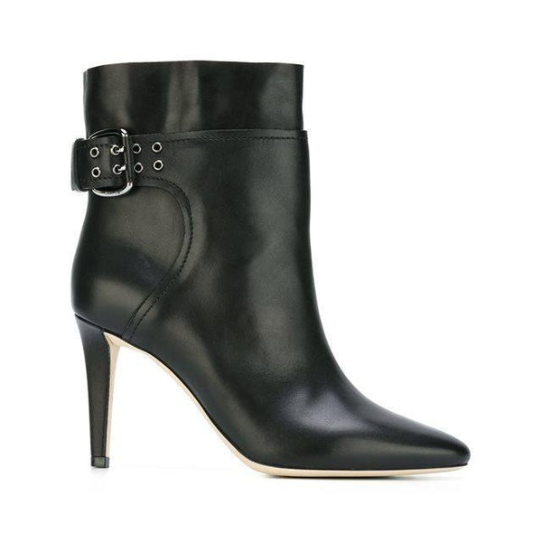 JIMMY CHOO Major 100 Ankle Boot, Black Soft Calf-OZNICO