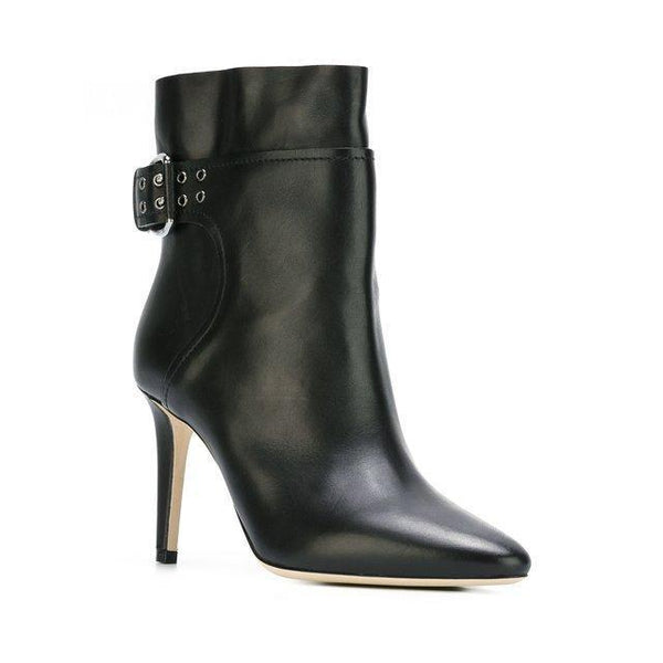 JIMMY CHOO Major 100 Ankle Boot, Black Soft Calf-OZNICO