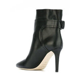 JIMMY CHOO Major 100 Ankle Boot, Black Soft Calf-OZNICO