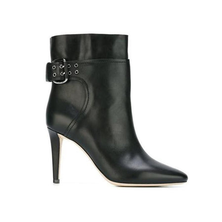 JIMMY CHOO Mercy 95 Suede Ankle Boot, Black