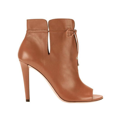 JIMMY CHOO Memphis 100 Soft Leather Ankle Bootie, Canyon-OZNICO
