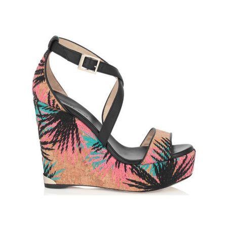 JIMMY CHOO Lang Patent Leather Sandal, Jazzberry