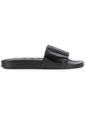 JIMMY CHOO Rey Slides, Black-OZNICO