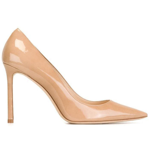 JIMMY CHOO Romy 100 Pumps, Nude-OZNICO