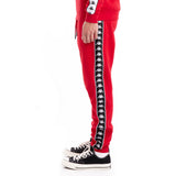 KAPPA 222 Banda Alanz Sweatpant, Red/ Black/ White-OZNICO