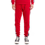 KAPPA 222 Banda Alanz Sweatpant, Red/ Black/ White-OZNICO