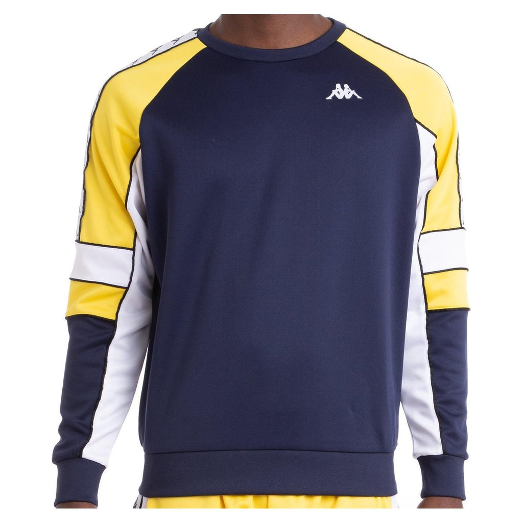 niet verwant Verslijten Schaduw KAPPA 222 Banda Arlton Sweatshirt, Blue Marine/ Yellow/ White – OZNICO