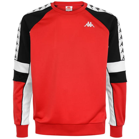 KAPPA 222 Banda Arbir Slim Crewneck, Black/ White