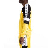 KAPPA 222 Banda Arlton Sweatshirt, Yellow/ Black/ White-OZNICO