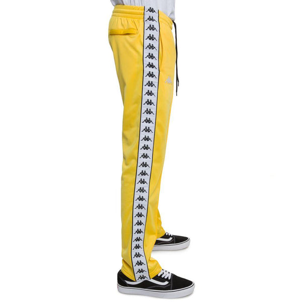 KAPPA 222 Banda Astoriazz Trackpants, Yellow/ Black/ White