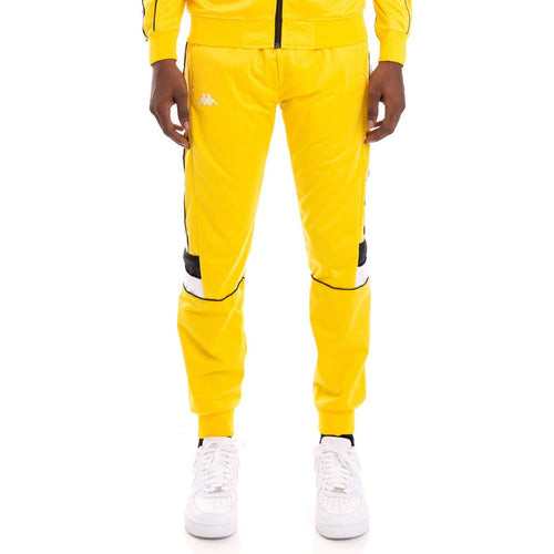 KAPPA 222 Banda Memzz Trackpant, Yellow/ Black/ White-OZNICO
