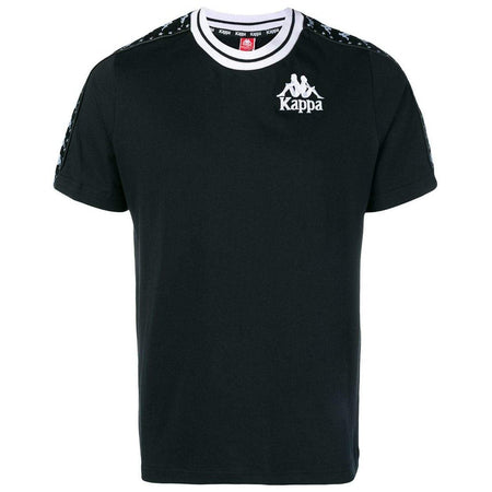 MARCELO BURLON X KAPPA Multicolor Logo T Shirt Black OZNICO