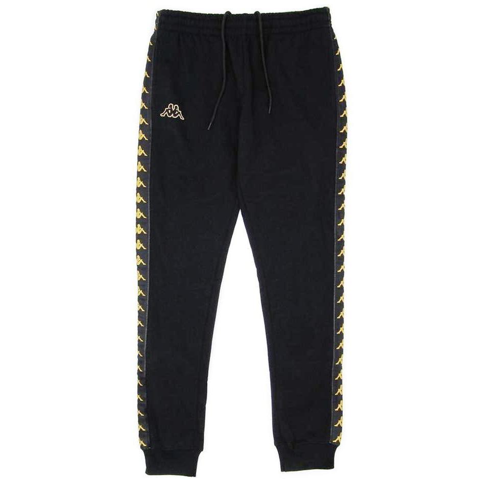 kokain Trampe evaluerbare KAPPA Slim Fit Logo Sweatpants, Black/ Gold – OZNICO