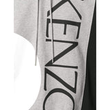 KENZO Color-Block Hoodie, Dove Grey-OZNICO