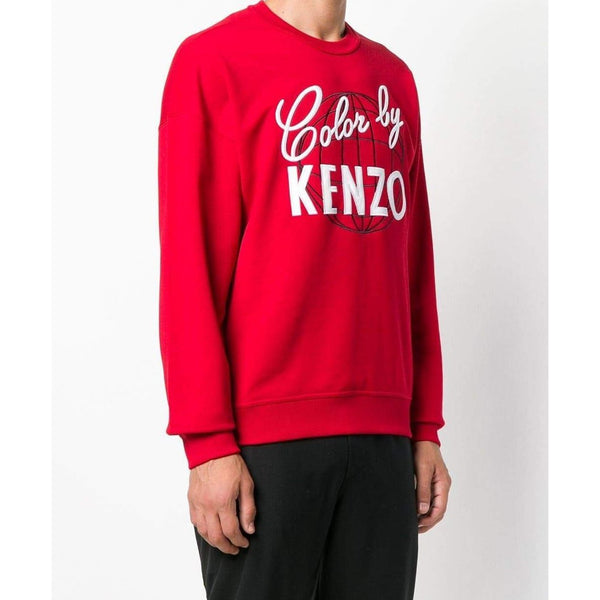 KENZO Color by Kenzo Sweatshirt, Medium Red-OZNICO