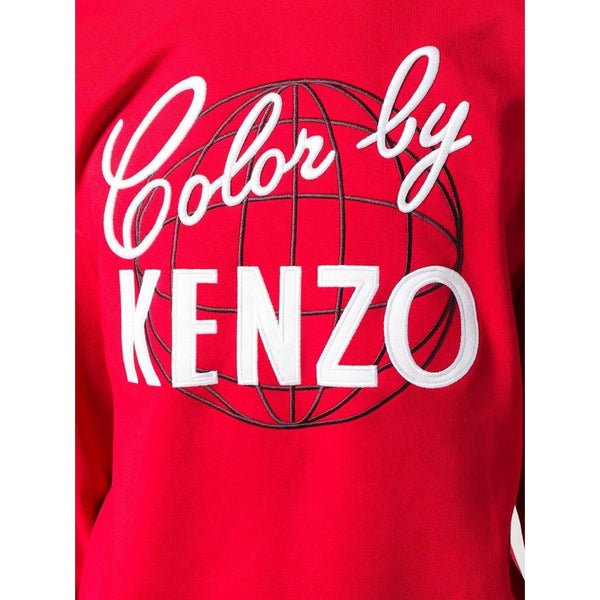 KENZO Color by Kenzo Sweatshirt, Medium Red-OZNICO