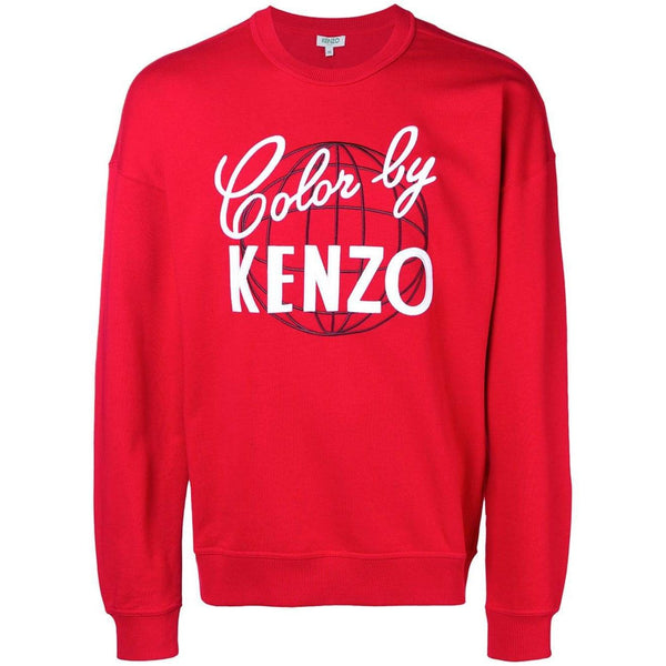 KENZO Color by Kenzo Sweatshirt, Medium Red-OZNICO