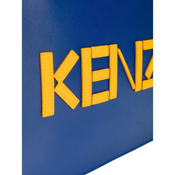 KENZO Colourblock Clutch, Periwinkle-OZNICO