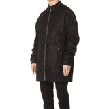 KENZO Elongated Bomber Jacket, Black-OZNICO