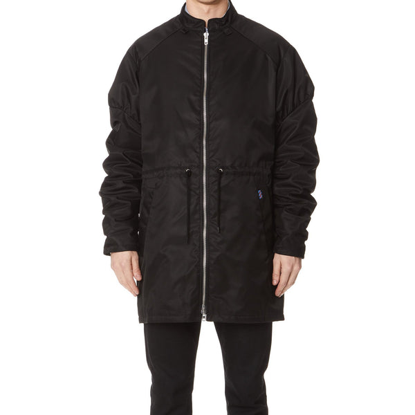 KENZO Elongated Bomber Jacket, Black-OZNICO