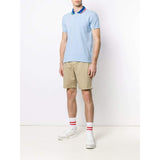 KENZO Fitted Embroidered Polo, Sky Blue-OZNICO