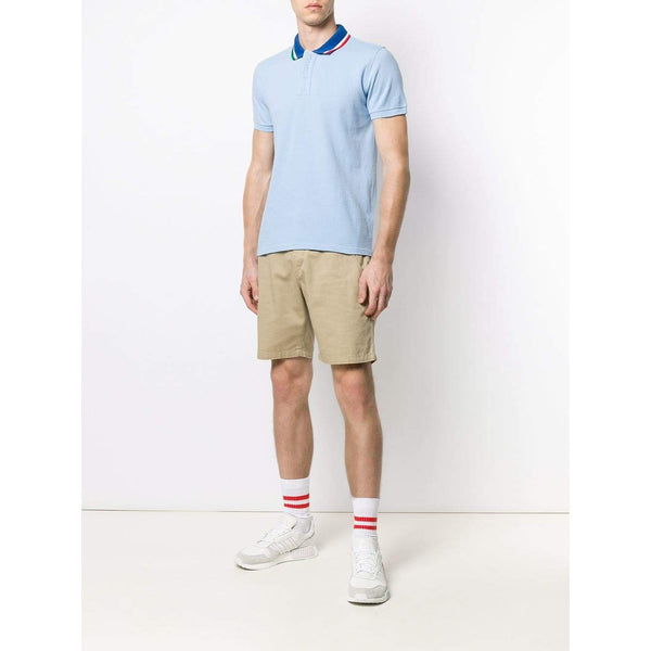 KENZO Fitted Embroidered Polo, Sky Blue-OZNICO