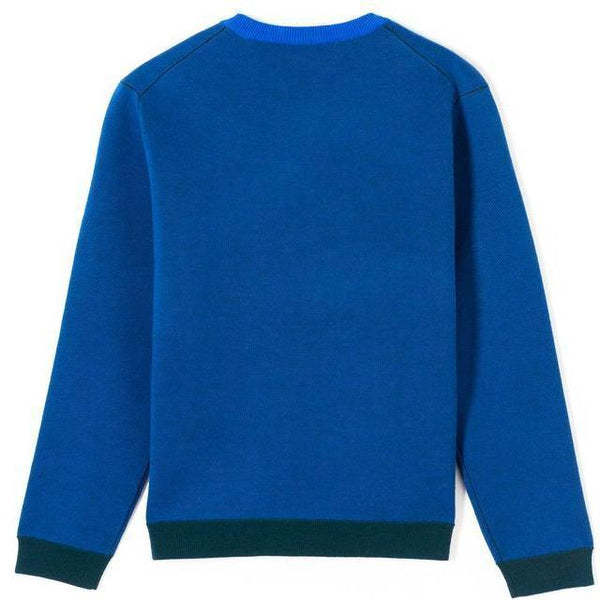 KENZO Intarsia Eye Sweater, French Blue-OZNICO