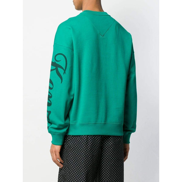 KENZO Jumping Tiger Embroidered Sweatshirt, Grass Green-OZNICO