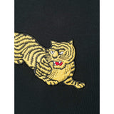 KENZO Jumping Tiger Hoodie, Black-OZNICO