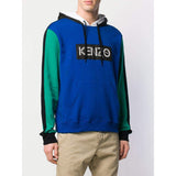 KENZO Logo Color-block Sweatshirt, French Blue-OZNICO