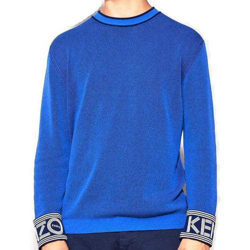 KENZO Logo Cuff Ribbed Sweater-OZNICO