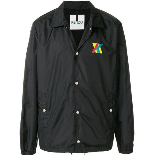 KENZO Logo Jacket, Black-OZNICO