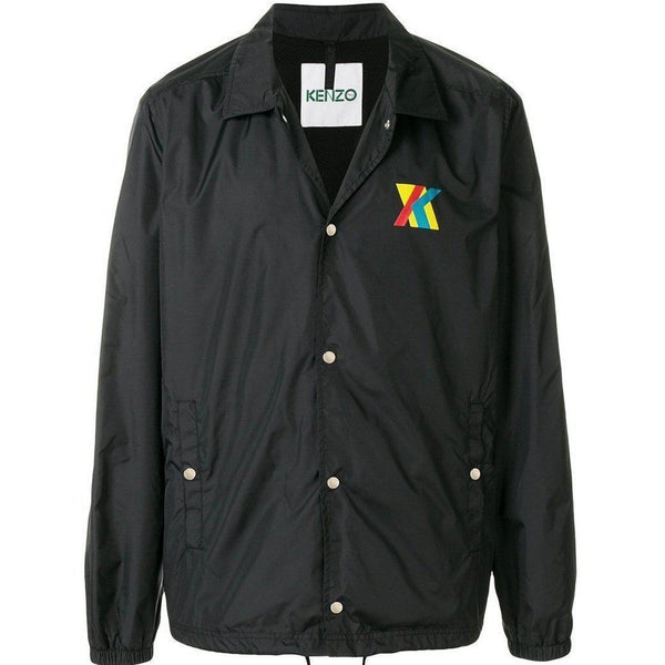 KENZO Logo Jacket, Black-OZNICO