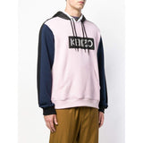 KENZO Logo Panelled Sweatshirt, Pastel Pink-OZNICO