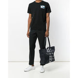 KENZO Logo Tote Bag, Black-OZNICO