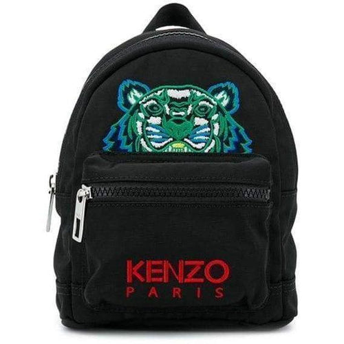 KENZO Mini Tiger Canvas Backpack, Black-OZNICO