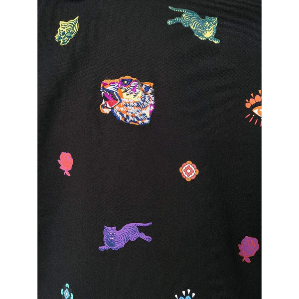 KENZO Multi Logo Icon Sweatshirt Black