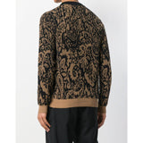 KENZO Paisley Intarsia Jumper, Beige-OZNICO